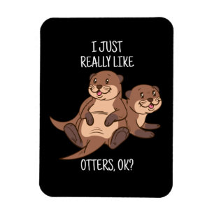 Otter Lover Women Sea Otter Gift for Men Otter Magnet