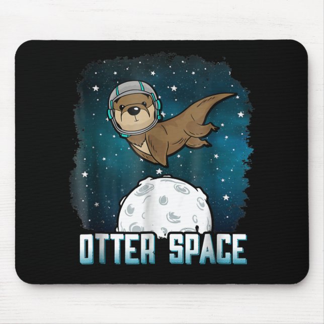 Otter Lovers |Sonstiges Weltraumtier Mousepad (Vorne)