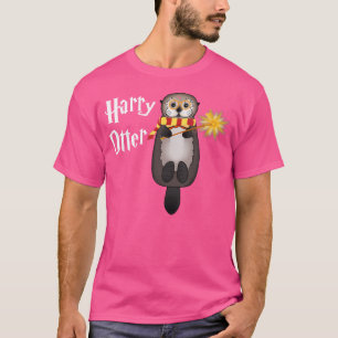 Otter-Magie-Zauberer Lustiger Otter Harry T-Shirt