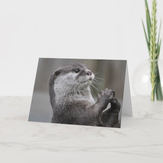 Otter Mastermind Grußkarte Karte (Vorderseite)