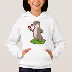 Otter mit Blume Hoodie