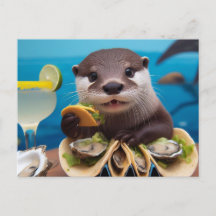 Otter mit Osyster Tacos