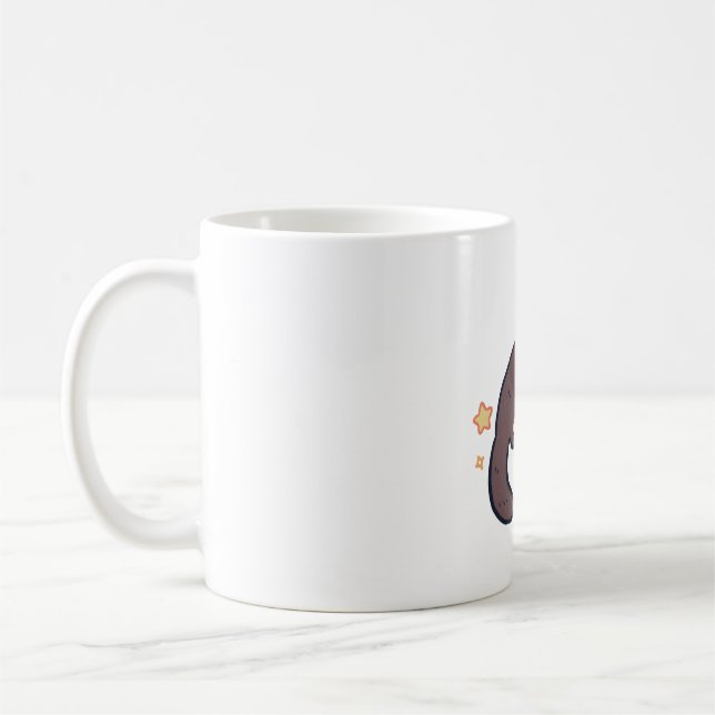 Otter Mom � Art Süße Tier Kaffeetasse (Links)