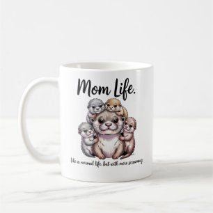 Otter-Mom-Leben-Tasse - Lustiger-Eltern-Kaffeebech Kaffeetasse