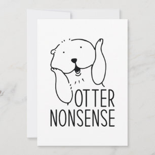 Otter Nonsense Dankeskarte