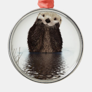 Otter Ornament Aus Metall