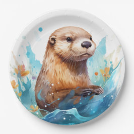 Otter Pappteller