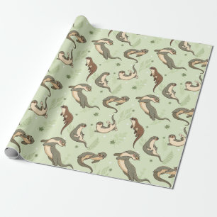 Otter Pattern Geschenkpapier