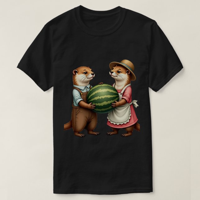Otter Picknick T-Shirt (Design vorne)