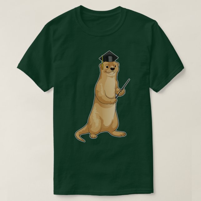 Otter Professor Cylinder T-Shirt (Design vorne)