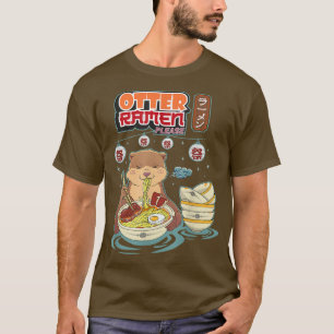 Otter ramen bitte lustige pun udon japanische anim T-Shirt