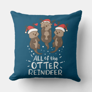 Otter Rentier Hirsch Weihnachtsgeschenk Geschenk G Kissen