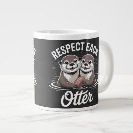Otter respektieren sich gegenseitig lustig Jumbo-Tasse