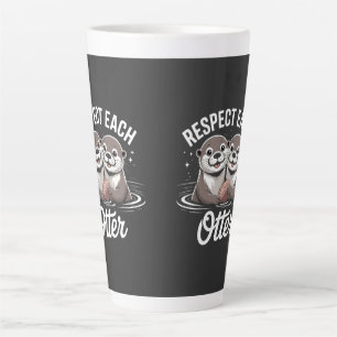 Otter respektieren sich gegenseitig lustig milchtasse