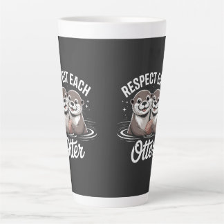 Otter respektieren sich gegenseitig lustig milchtasse