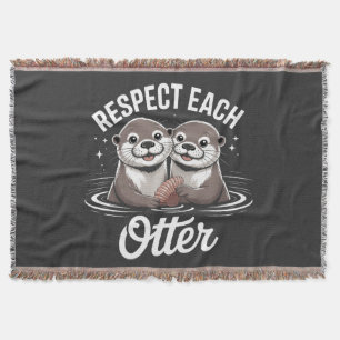 Otter respektieren sich lustig decke