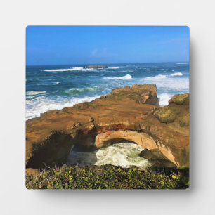 Otter Rock at Devil's Punchbowl Staat Park, Oregon Fotoplatte