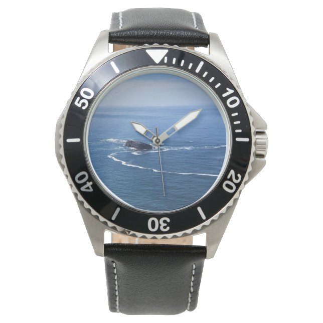 Otter Rock, Cape Foulweather, Newport, Oregon Armbanduhr (Vorderseite)