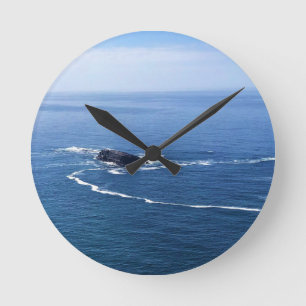 Otter Rock, Cape Foulweather, Newport, Oregon Runde Wanduhr