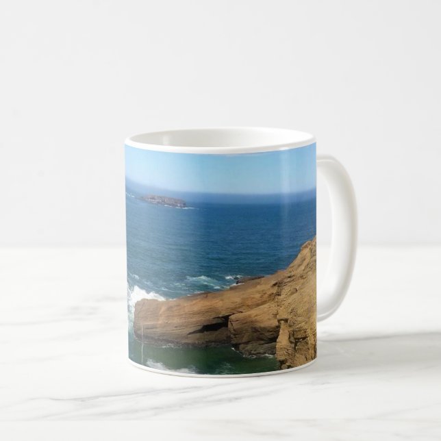 Otter Rock, Oregon Coast Kaffeetasse (VorderseiteRechts)