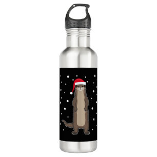Otter Sea Otter Weihnachtstiere Geschenk Idee Edelstahlflasche