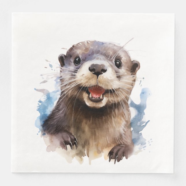 Otter Serviette (Vorderseite)