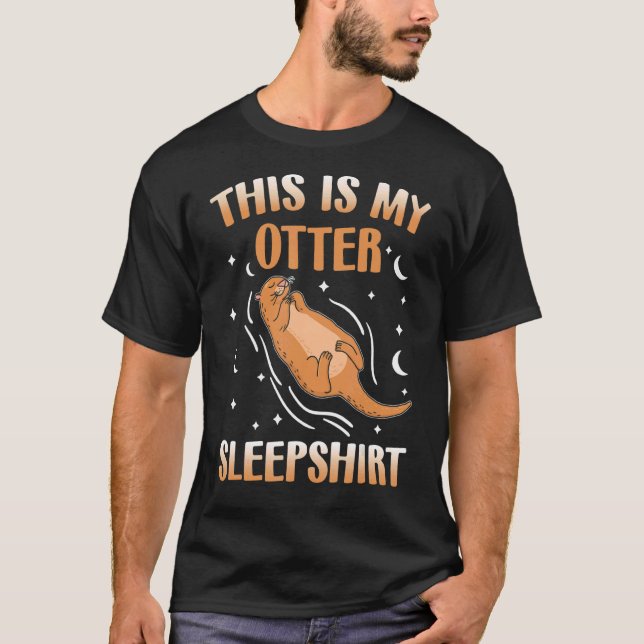 Otter Sleeping Otter Sea Otter Otter Sleep T-Shirt (Vorderseite)