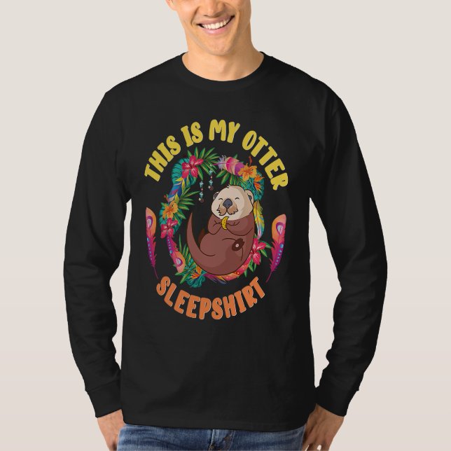 Otter Sleeping Otter Sea Otter  Otter Sleep T-Shirt (Vorderseite)