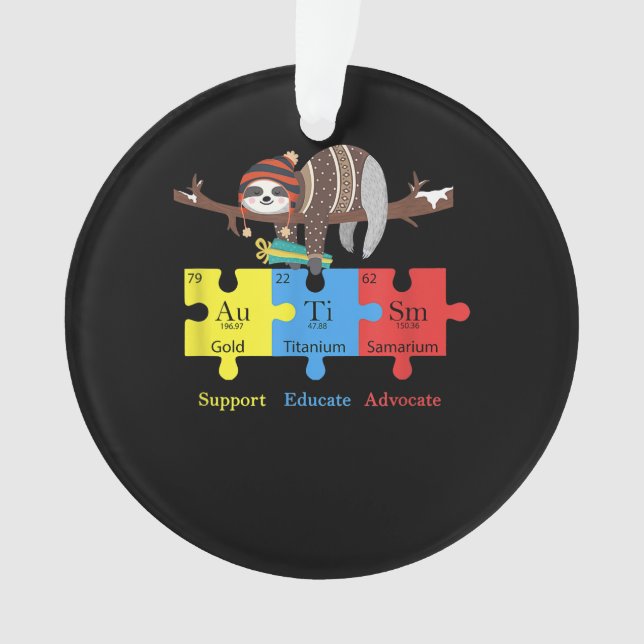 Otter Sloth Support Educational| Otter Chemistry G Ornament (Vorderseite)