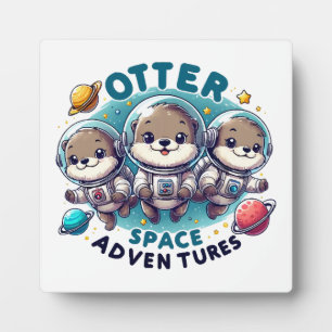 Otter Space Abenteuer Fotoplatte
