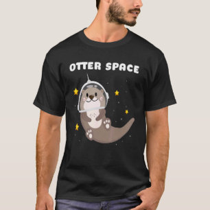 Otter Space Astronaut Astronomie T-Shirt