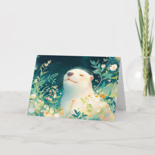 Otter-Spaziergang durch das blumige Blätterdach Karte