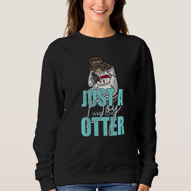 Otter Süße Tier Sea Otters Spaß Sweatshirt (Vorderseite)