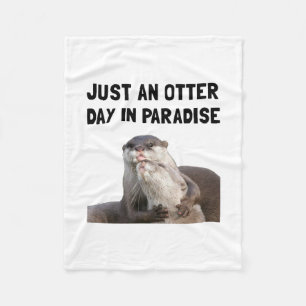 Otter-Tagesparadies Fleecedecke