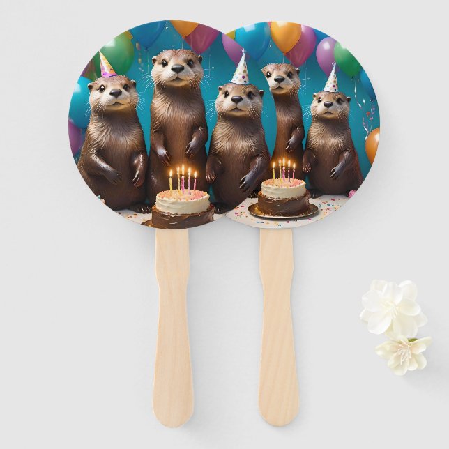 Otter Triplets Birthday Party, Fächer (Vorne und Hinten)