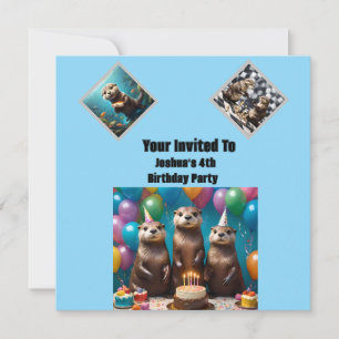 Otter Triplets Geburtstagsparty, Einladung zum Geb
