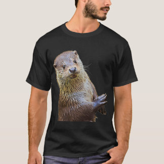 Otter und Ölgemälde Meer Otter T-Shirt