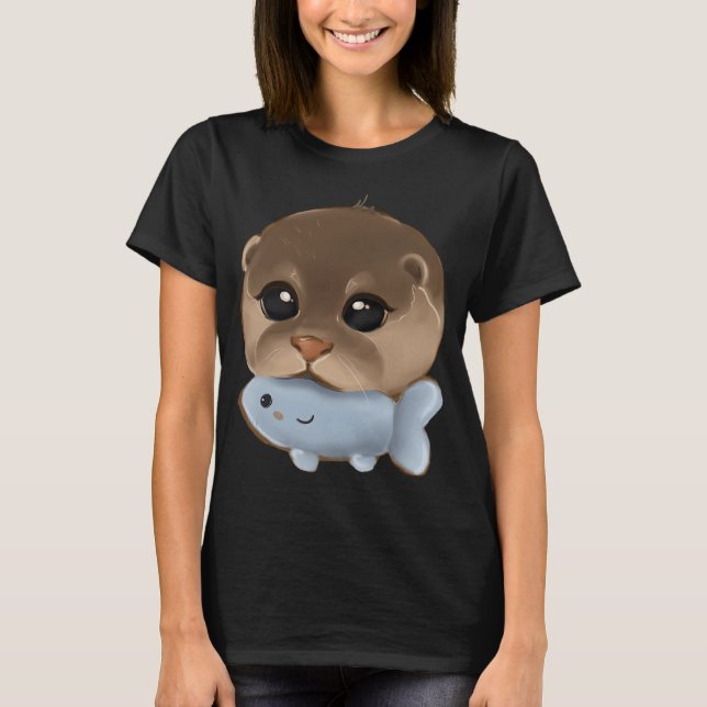 Otter und Spielzeug T-Shirt (Vorderseite)