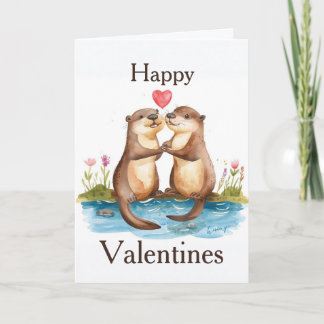 Otter Valentinstagskarte Karte