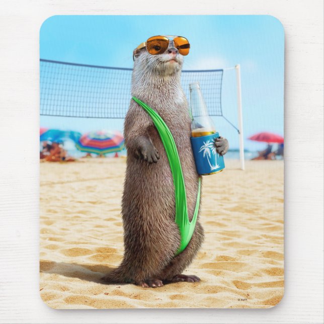Otter Wearing Mankini Mousepad (Vorne)
