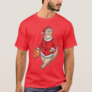 Otter-Weihnachtsbasketball T-Shirt