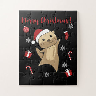 Otter Weihnachtsschnee Wintertiere Otter Puzzle
