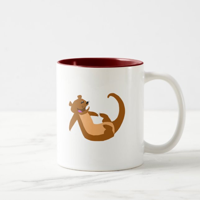 Otter Zweifarbige Tasse (Rechts)