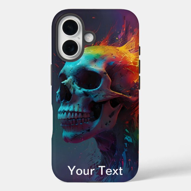 Otterbox Inferno Zombie Skull Höllenflame Case-Mate iPhone Hülle (Rückseite)