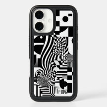 OtterBox: Modern Abstract Geometric Black White