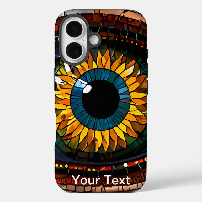 OtterBox Sonnenblumen Augendesign Patten Case-Mate iPhone Hülle (Rückseite)