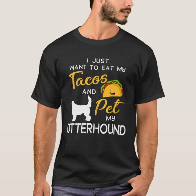 Otterhound Dog Tacos Lover Eigentümer Christmas Bi T-Shirt (Vorderseite)