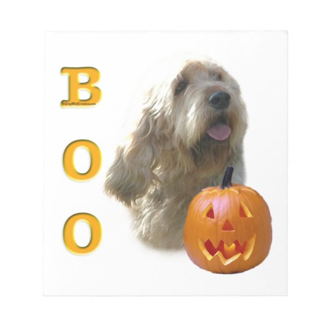 Otterhound Halloween BOO Notizblock (Vorderseite)