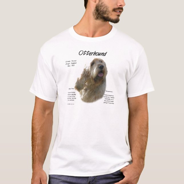 Otterhound History Design T-Shirt (Vorderseite)