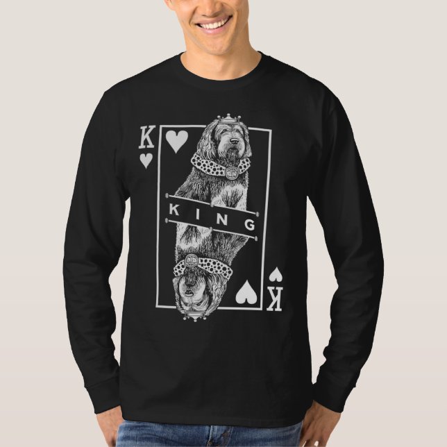 Otterhound King Of Hearts  Dog  Pop T-Shirt (Vorderseite)